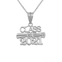 Class of 2021 Pendant Necklace in Sterling Silver