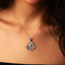 925 Sterling Silver Mexican Eagle Pendant Necklace (1.50")