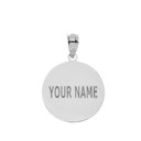 Personalized Engravable Silver Basketball Charm Necklace With Your Number And Name