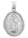 Religious Charms - The Blessed Virgin Mary Sterling Silver Pendant