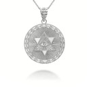 925-sterling-silver-star-of-david-all-seeing-eye-medallion-coin-pendant-necklace