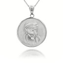 white-gold-sathya-sai-baba-indian-hindu-guru-coin-medallion-pendant-necklace