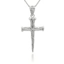 silver-nail-cross-pendant-necklace