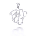 White Gold Diamond BFF Pendant