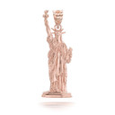 Rose Gold Statue of Liberty Pendant