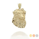 Gold Dog Border Collie Pendant