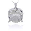 Silver Dog Havanese Bichon Pendant Necklace