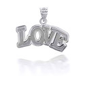 White Gold Love Pendant