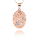 Rose Gold Lucky Charm Pendant Necklace