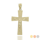 Gold Cross Crucifix Pendant