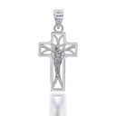 Silver Openwork Mini Crucifix Pendant