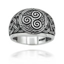 Sterling Silver Triskele Ring