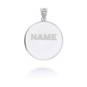 Silver Personalized United States Army Coin Medallion Reversible Name Pendant