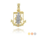 Tri Tone Saint Mary Mariner Pendant