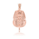 Rose Gold Ancient Egyptian Pharaoh King Tutankhamun Pendant