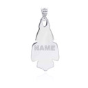 Silver Personalized Anubis Backside Pendant