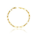 Gold Paperclip Bracelet