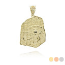 Gold Egyptian Eye of Horus Wadjet Hieroglyphics Pendant