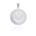 White Gold Personalized Scarab Pendant