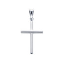 Small 14K White Gold Emanation Cross