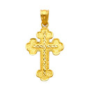 The Virtuous Cross pendant- 14K Gold