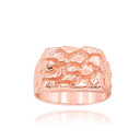 Rose Gold Classic Rectangular Nugget Ring