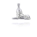 White Gold Sphinx Pendant