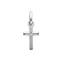 14K White Gold Charisma Cross Charm Pendant