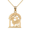 Zodiac Sign Capricorn Pendant Necklace