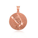 Rose Gold Nefertiti Egyptian Queen Pharaoh Symbol of Beauty and Feminine Power Pendant