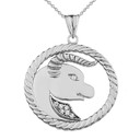 Silver Taurus Pendant Necklace