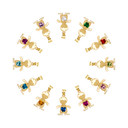 10K/14K Gold Boy/Girl Heart Birthstone Necklace