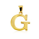Gold Personalized Letter "A-Z" Initial Pendant Necklace (Available in SM & LG) (Available in Yellow/Rose/White Gold)