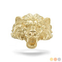 Yellow Gold Roaring Lion King of the Jungle Ring