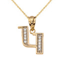 Diamond Initial "G" Pendant Necklace