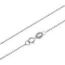 14K White Gold Bead Chain