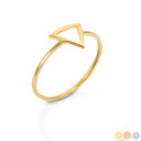 Gold Circle Outline Shaped Ring