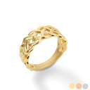 Yellow Gold Trinity Knot His Ring