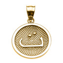 Yellow Gold Arabic Alphabet (الابجدية العربية)Pendant Necklace