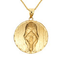 Gold Viking Odin Head Shield Norse Pendant Necklace