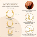 14K Yellow Gold Classic Hoop Earrings (Available in Small/Medium/Large)