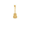 14K Gold Musical Rock Band Acoustic Guitar Pendant Earrings Set (Available in Yellow/Rose/White Gold)