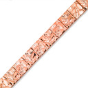 Rose Gold Small Textured Nugget Bracelet