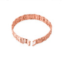 Rose Gold Large Textured Nugget Bracelet