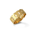 Gold Cuban Chain Link Ring 7 mm