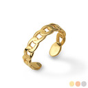 Gold Cuban Chain Link Toe Ring