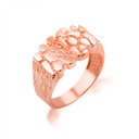 Rose Gold Men's Nugget Ring