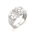 Gold Men's Nugget Ring (Available in Yellow/Rose/White Gold)