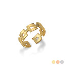 Gold Chain Link Toe Ring