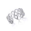 .925 Sterling Silver Teardrop Pear Toe Ring